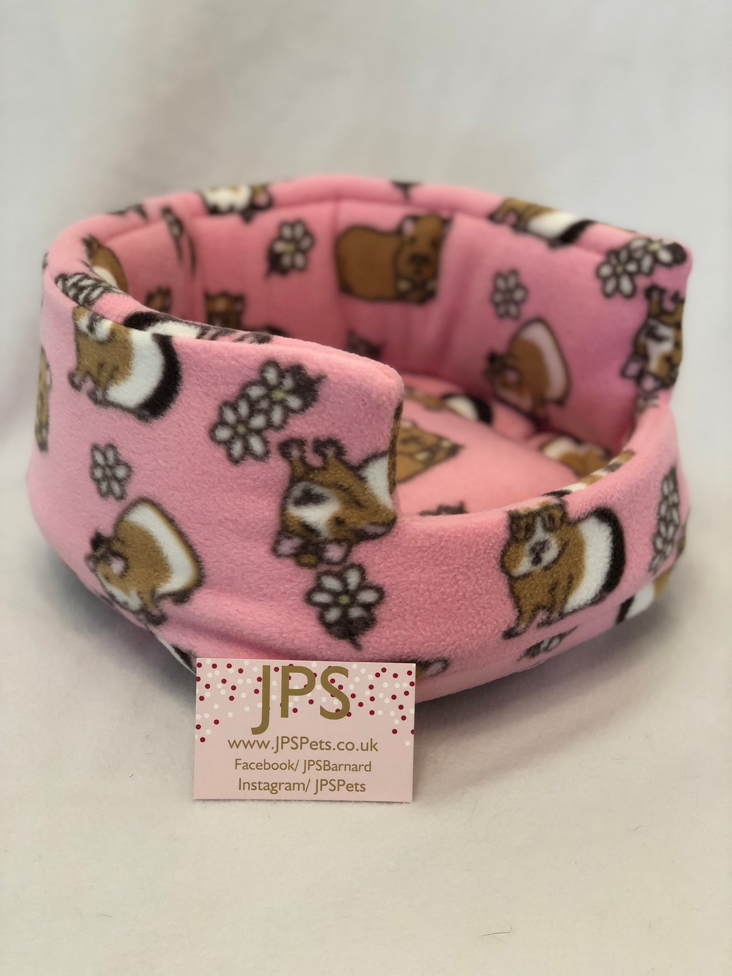 Pink Guinea pig polar fleece Cuddle Cup 11 Inch Polar Fleece