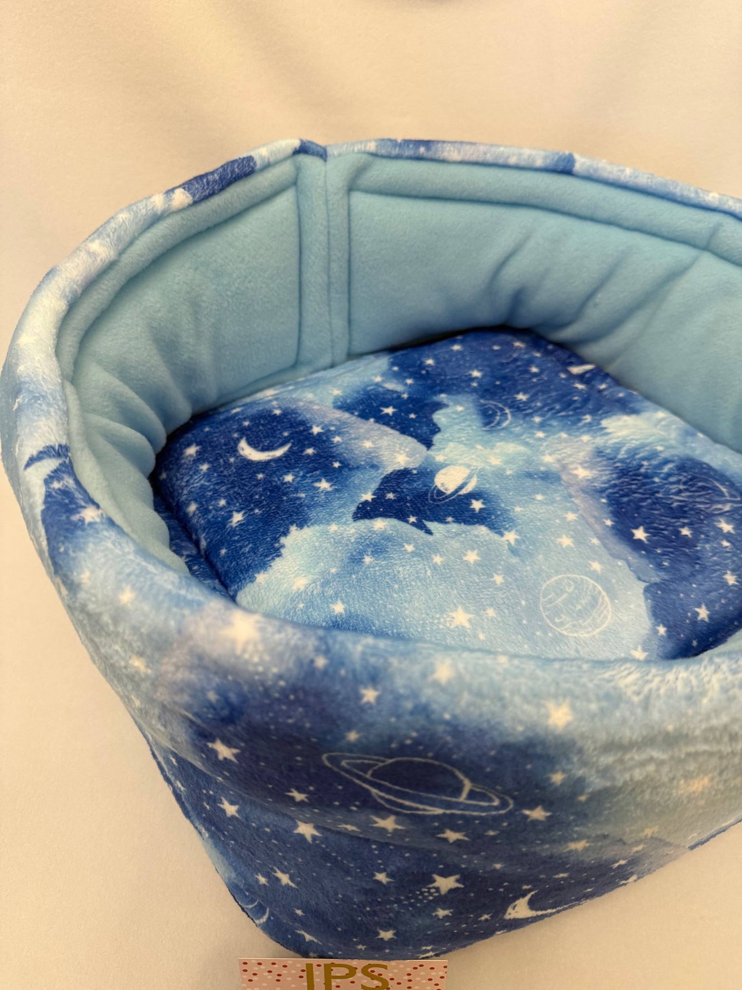 Doughnut 16 inch - Blue Space Cuddle fleece & Baby Blue