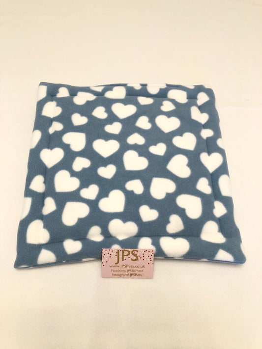 Blue heart lap pad 14" x 14"