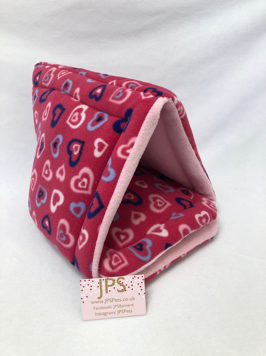 Igloo teepee - Multi Hearts & Baby Pink