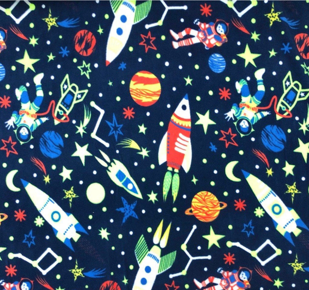 Space astronauts polar fleece Cage Liners