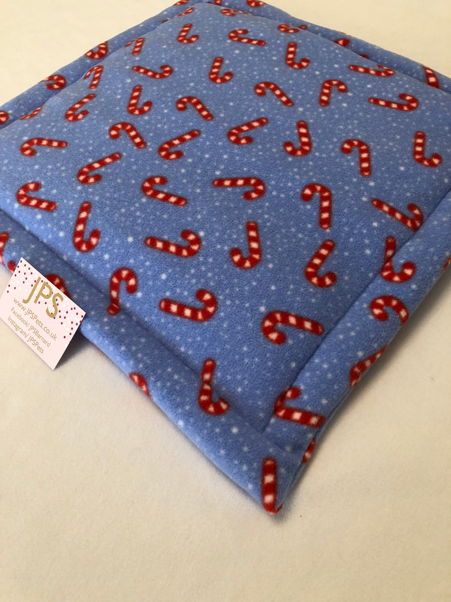 14 x 14 Inch Pad - Blue Candy Cane