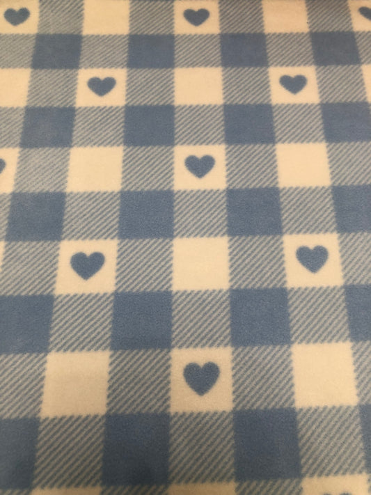 Chequered blue hearts tunnel