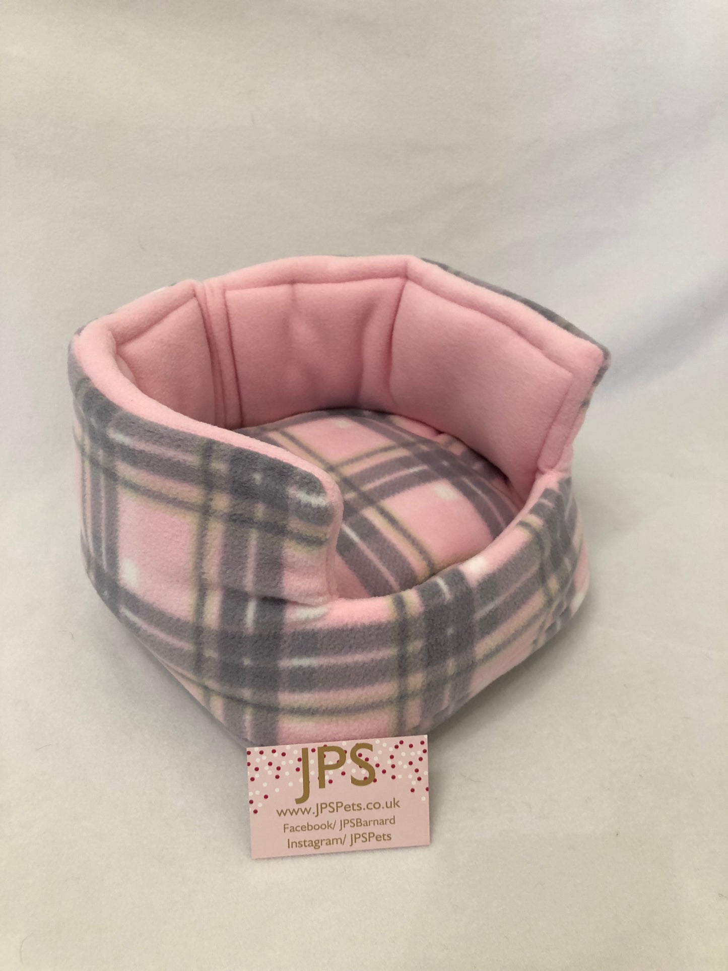 Cuddle Cup 11 Inch - Pink Tartan & Baby Pink