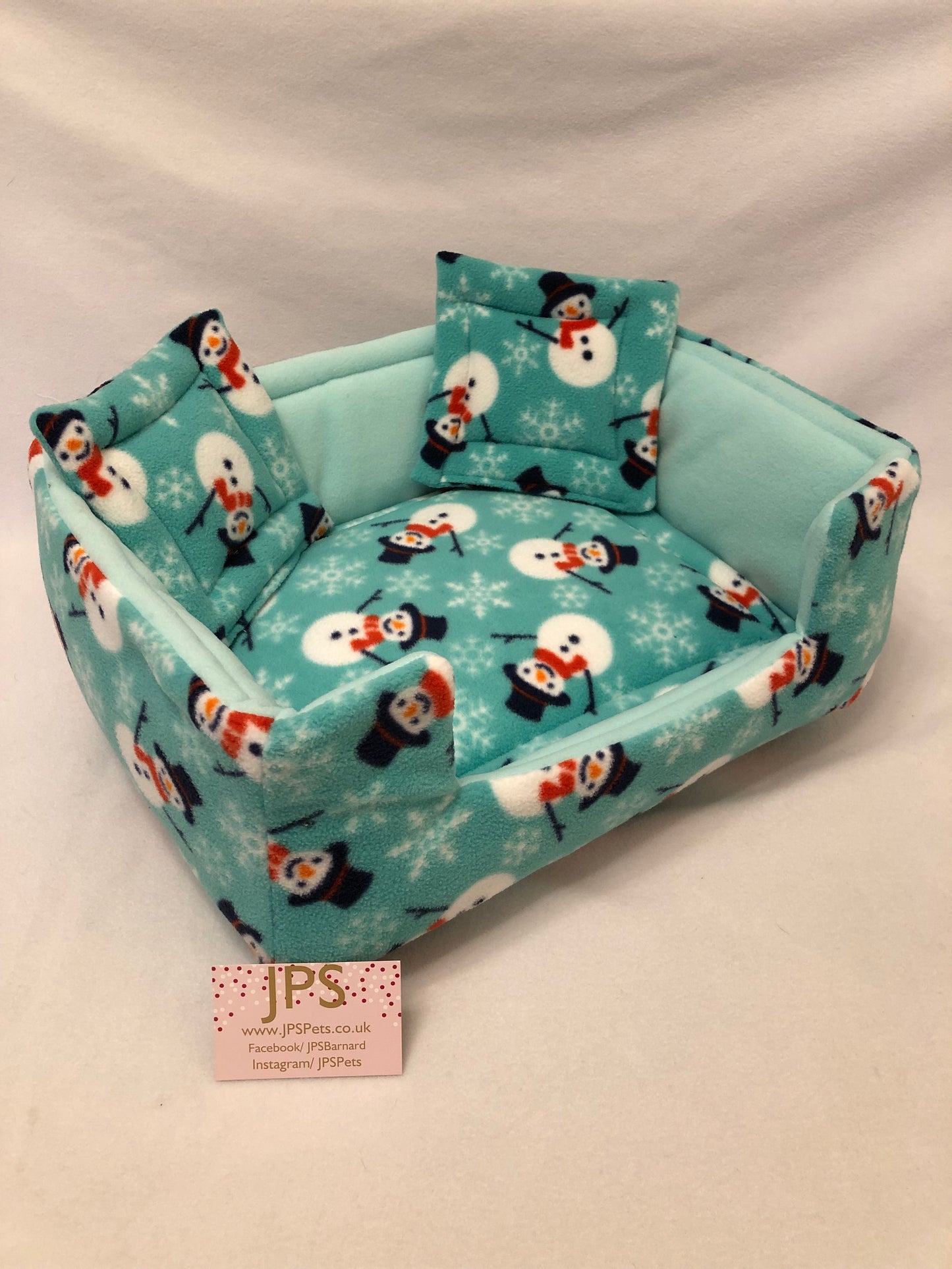 Sofa 16 x 13 inch - Mint Snowman & Mint