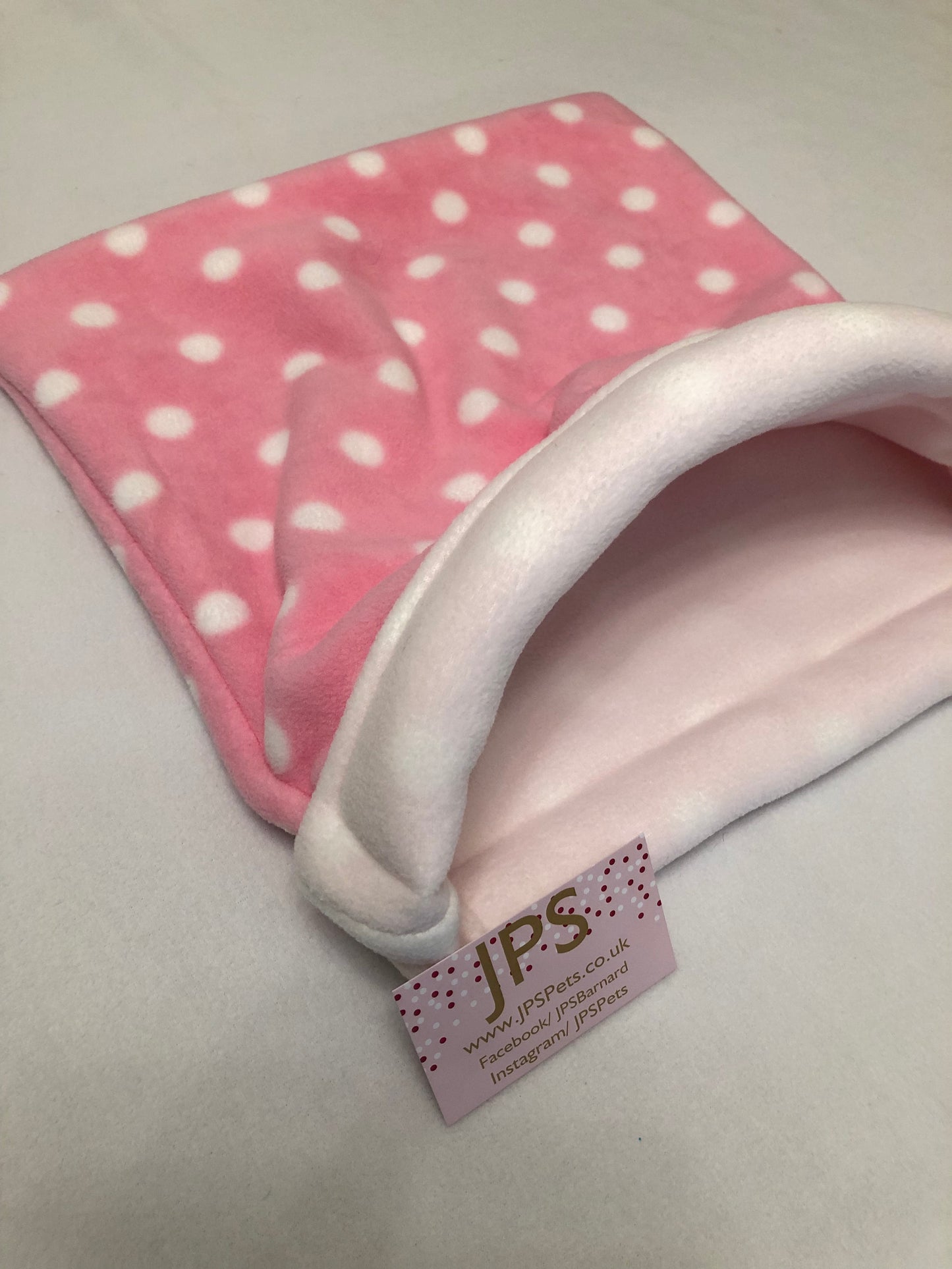 Cuddle Sack - Pink Polka & light ivory