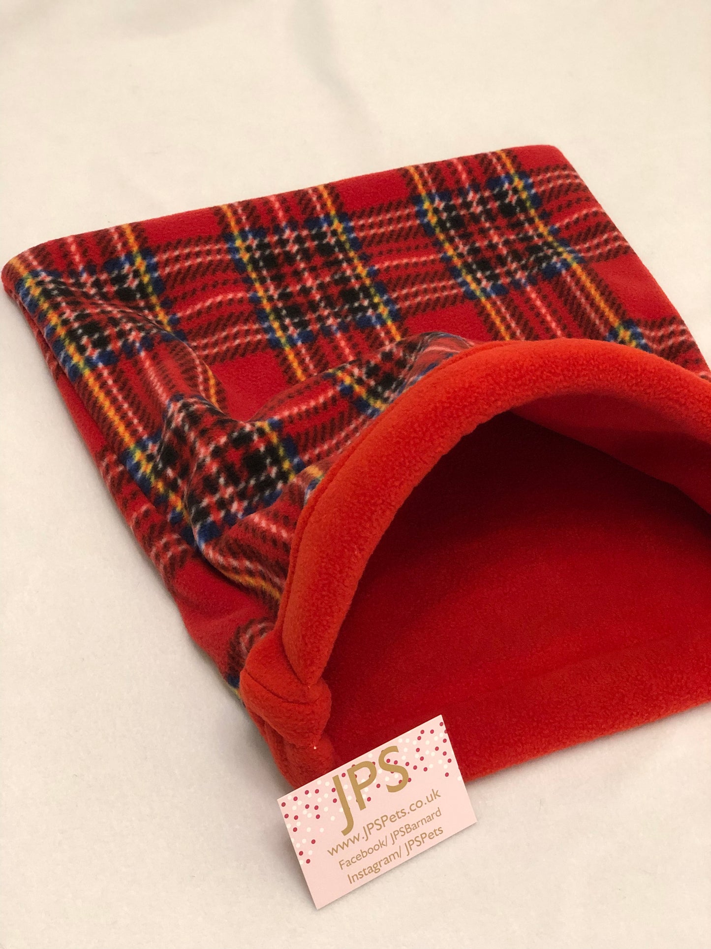 Cuddle Sack - Red Tartan & Red