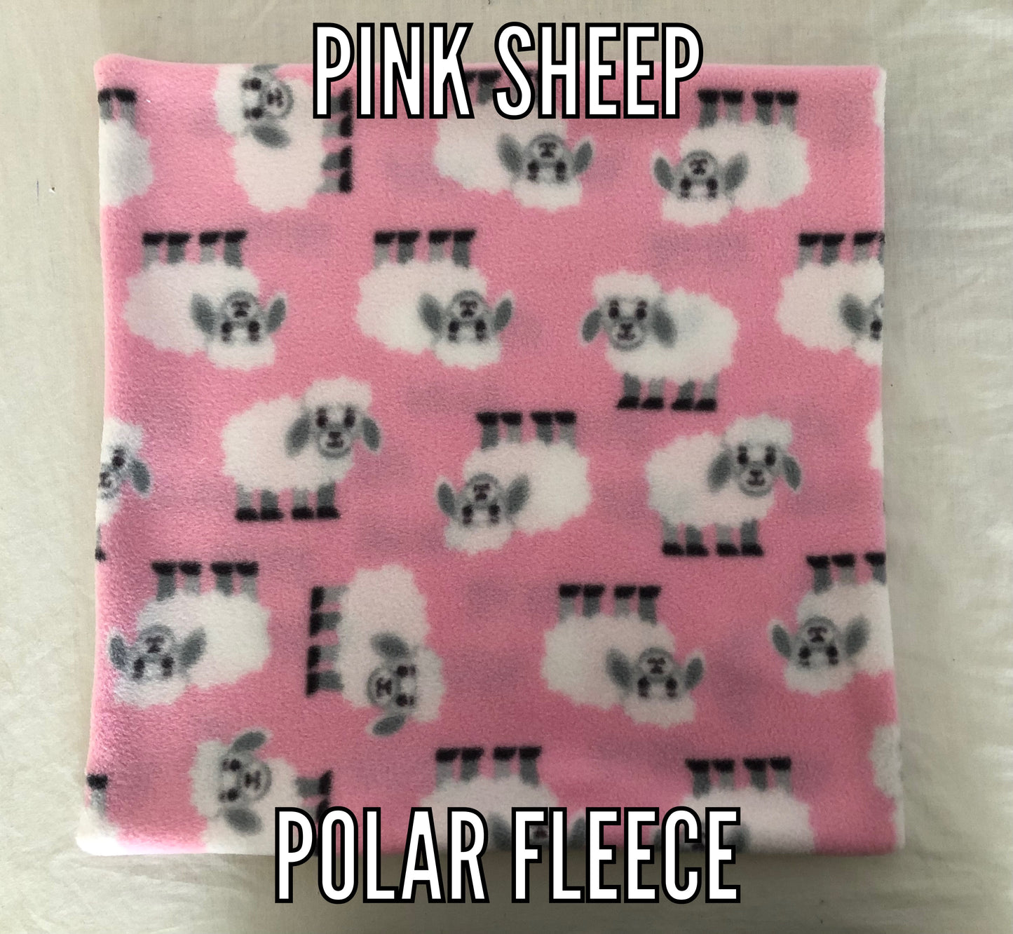 Pink sheep polar fleece C&C Cage Liners