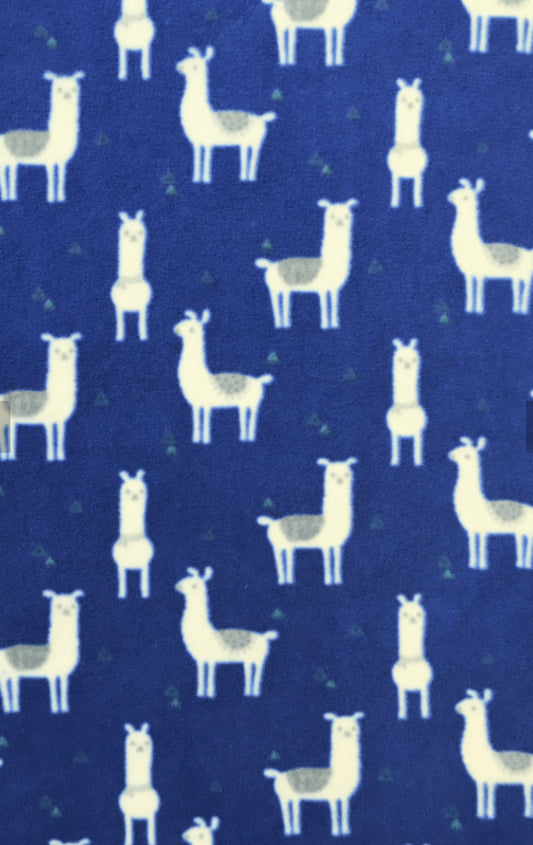 Blue llama polar fleece Cage Liners