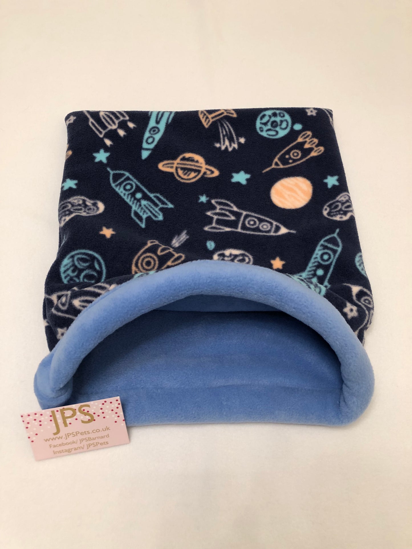 Cuddle Sack - Space & Rockets with cornflower