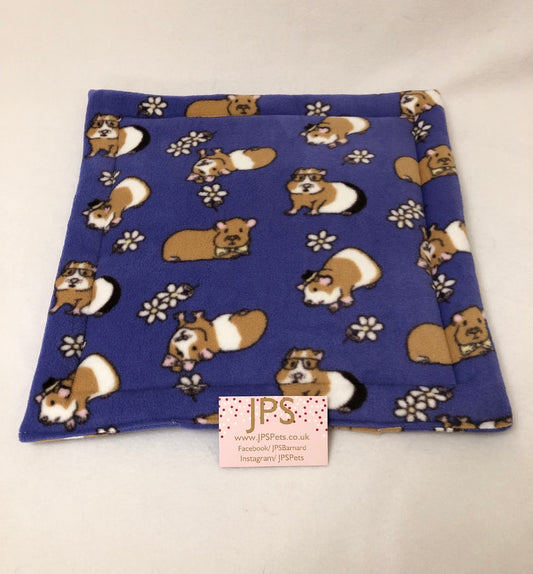 Violet Guinea pig - lap pad 14" x 14"