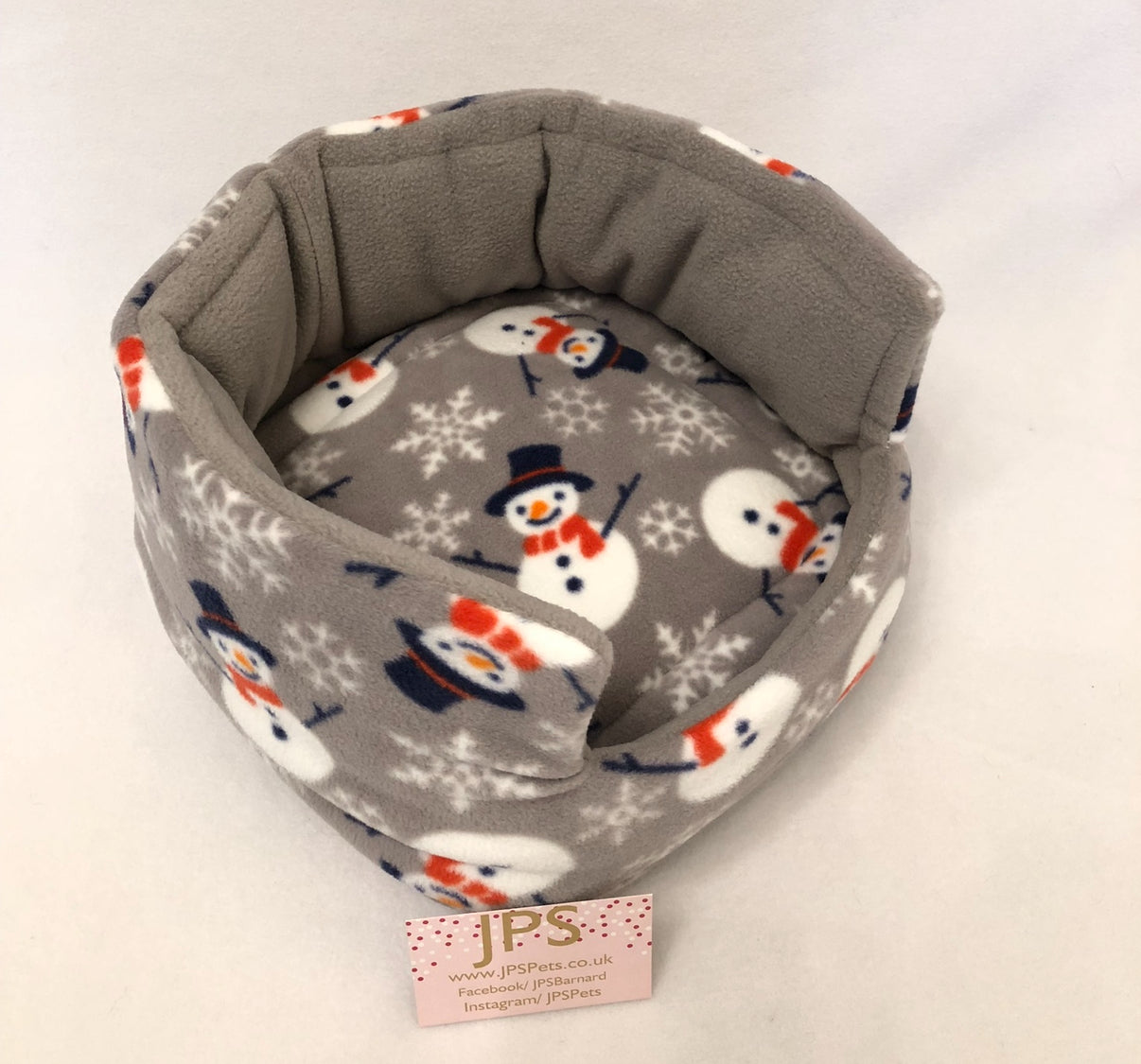 16 inch cuddle cup - grey snowman