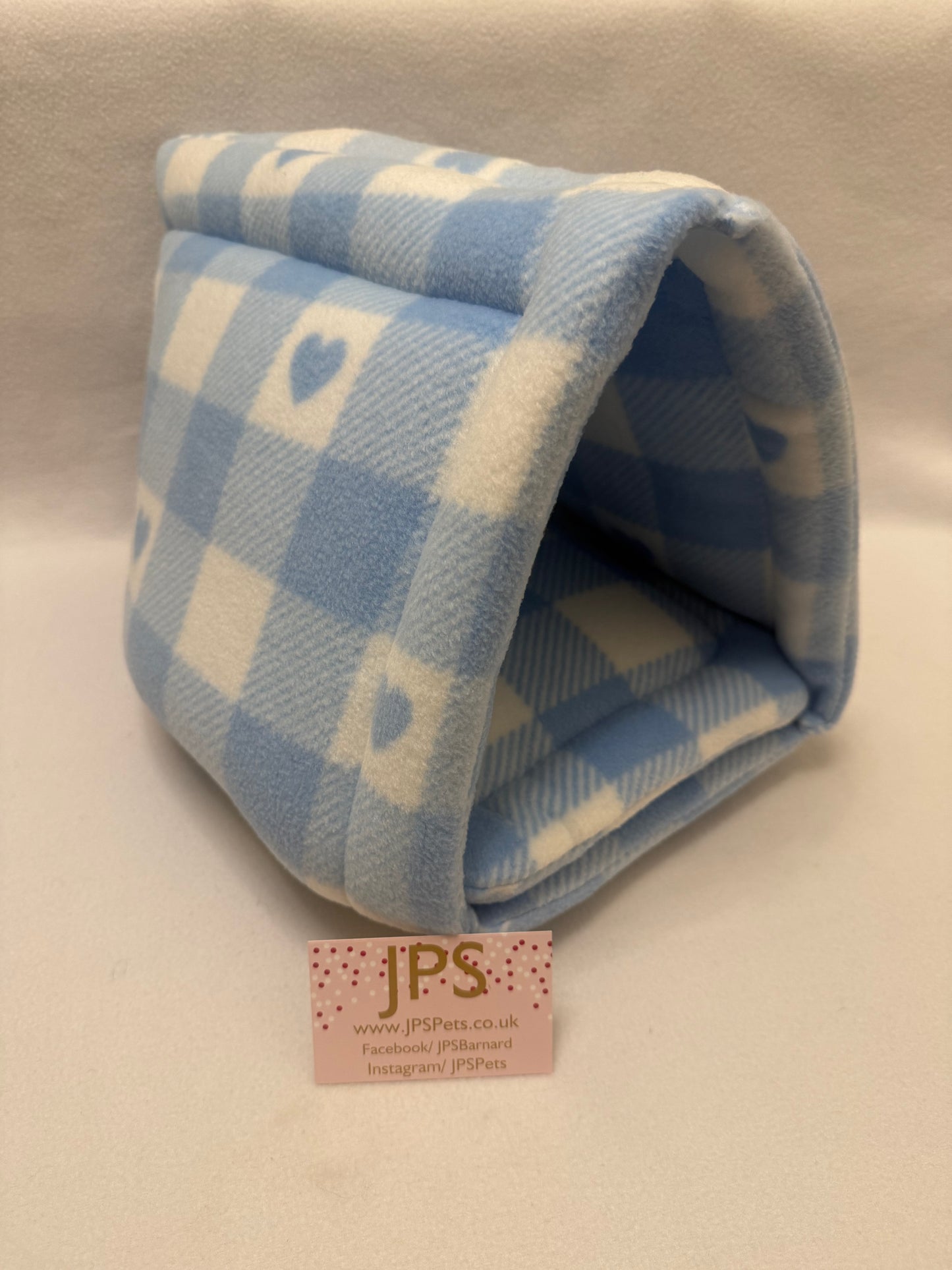 Igloo Teepee - Blue Chequered Hearts