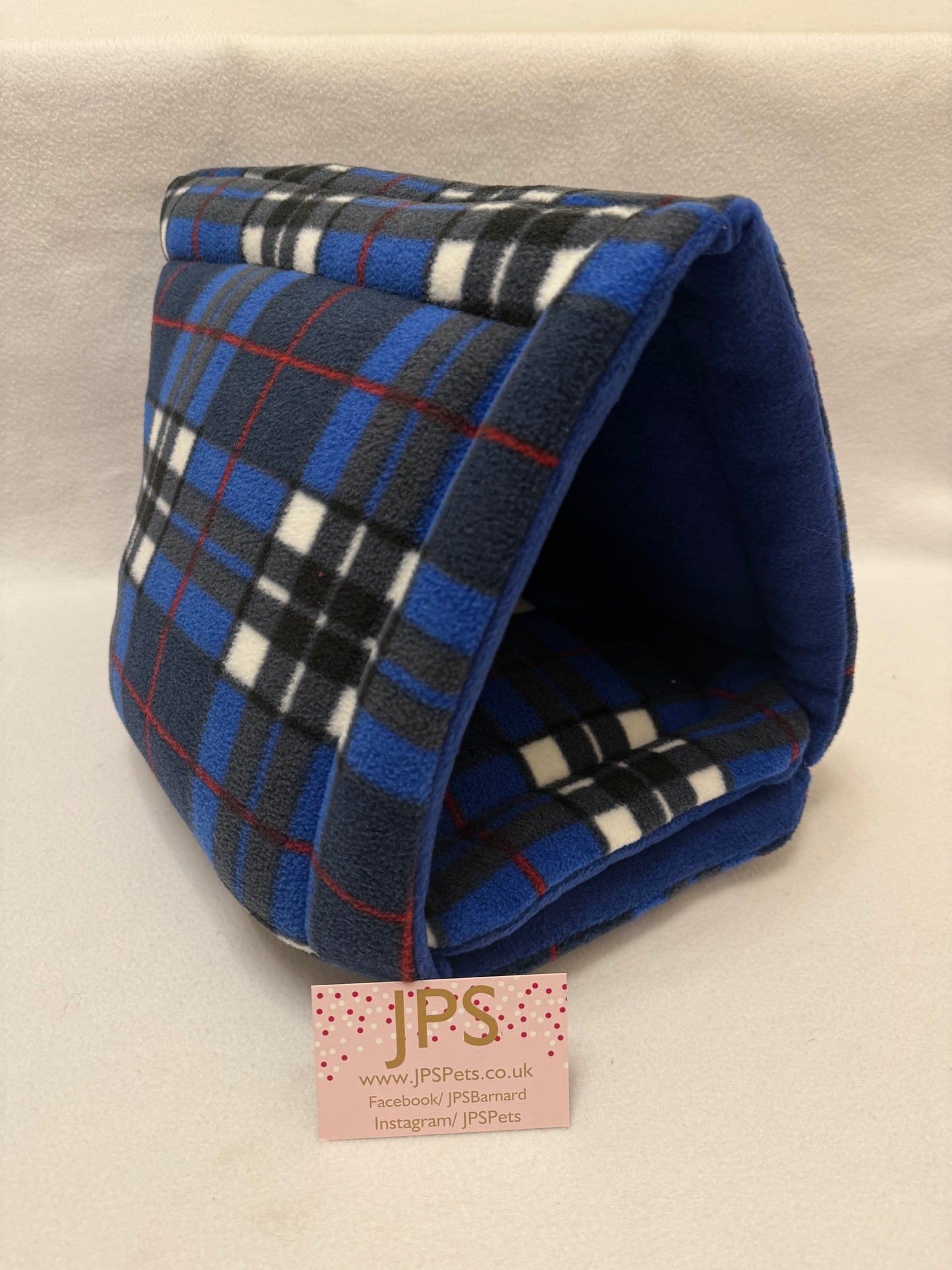 Igloo Teepee - Blue Tartan & Royal Blue
