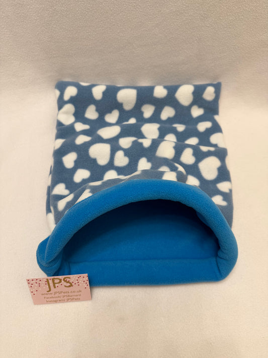 Cuddle Sack - Blue Heart & turquoise