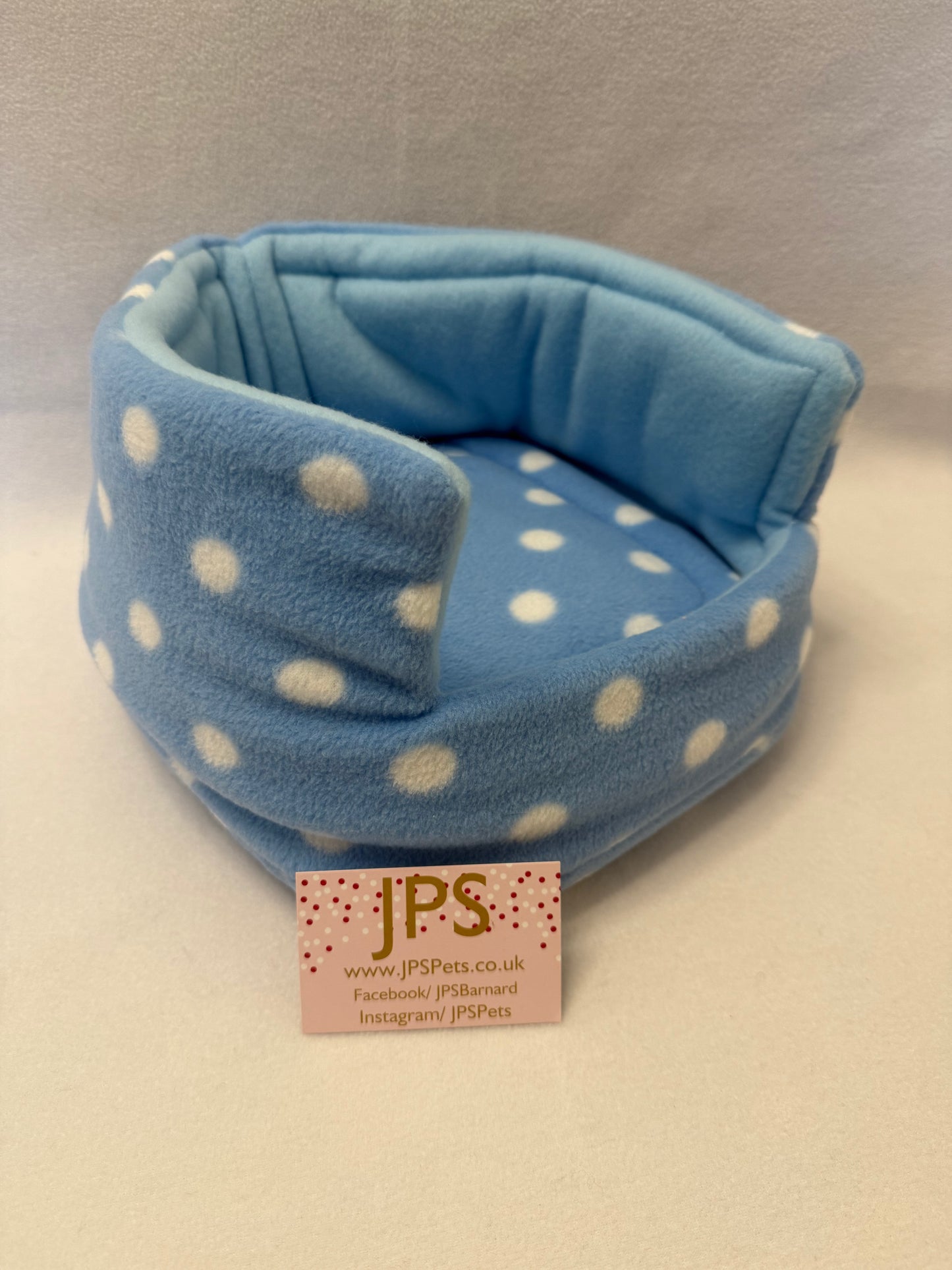 Cuddle Cup 11 Inch - blue polka & baby blue