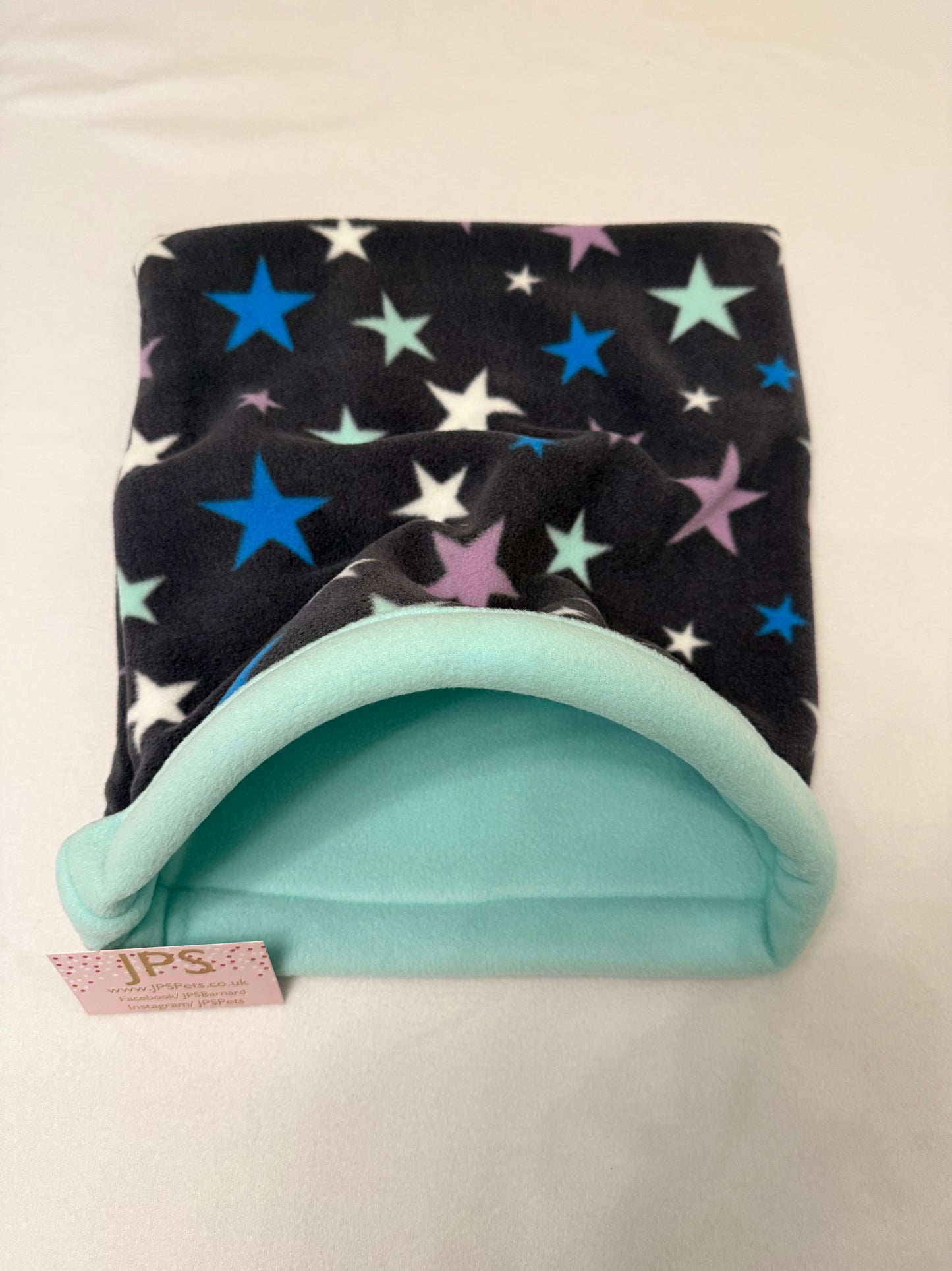Cuddle Sack - Grey multi Star & mint