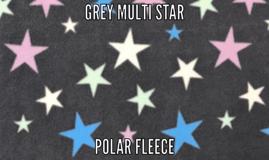 grey multi star Hay Bag 13x14"